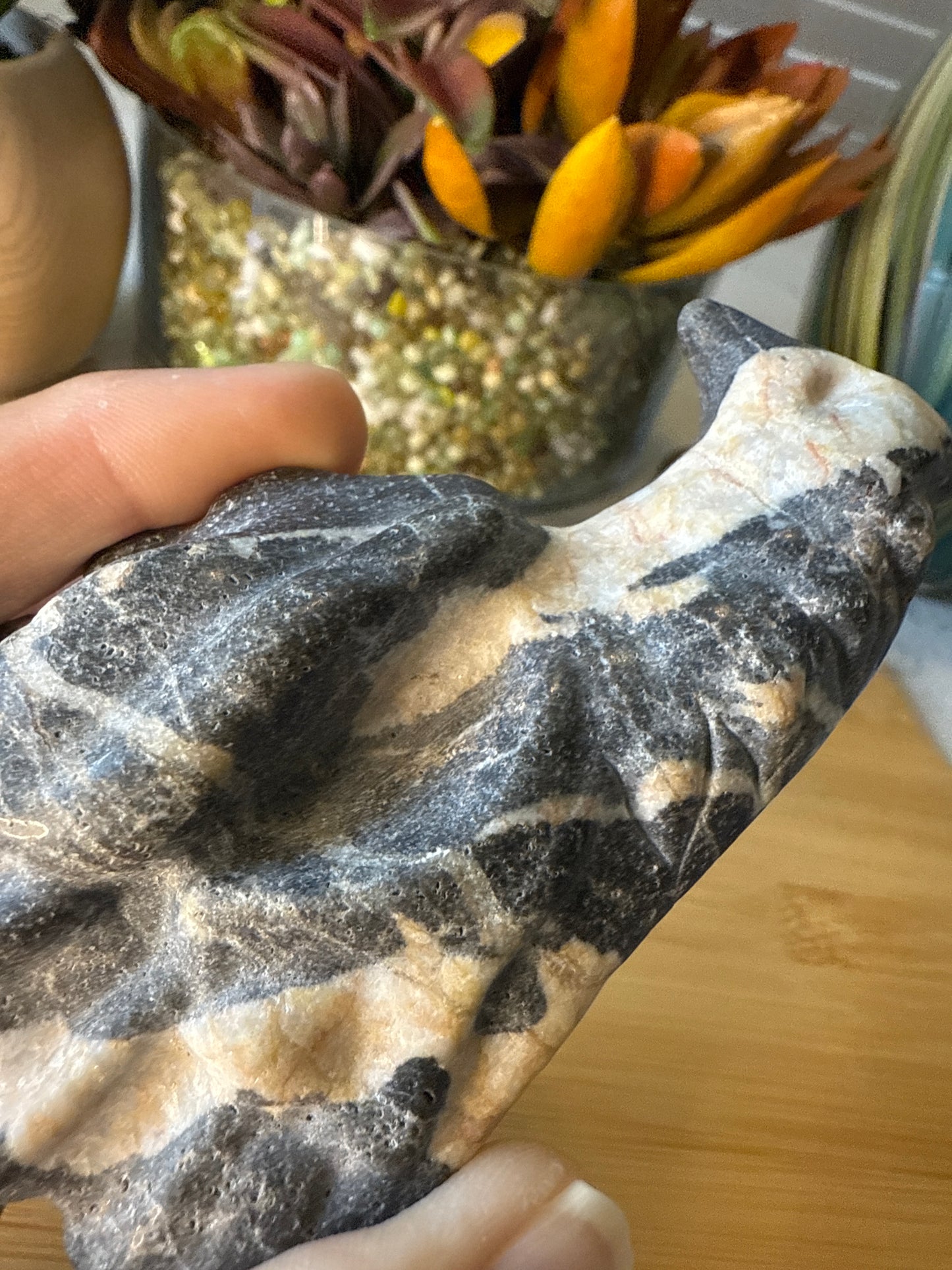 Zebra Marble Dragon Head