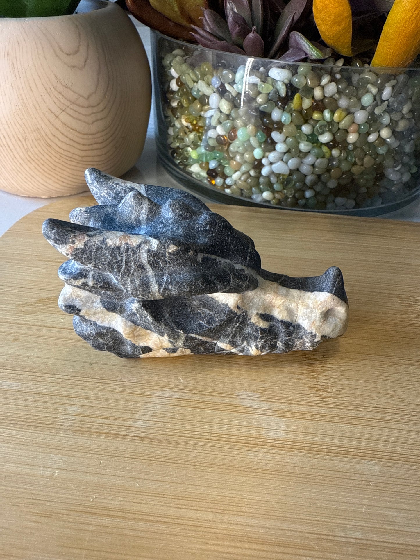 Zebra Marble Dragon Head