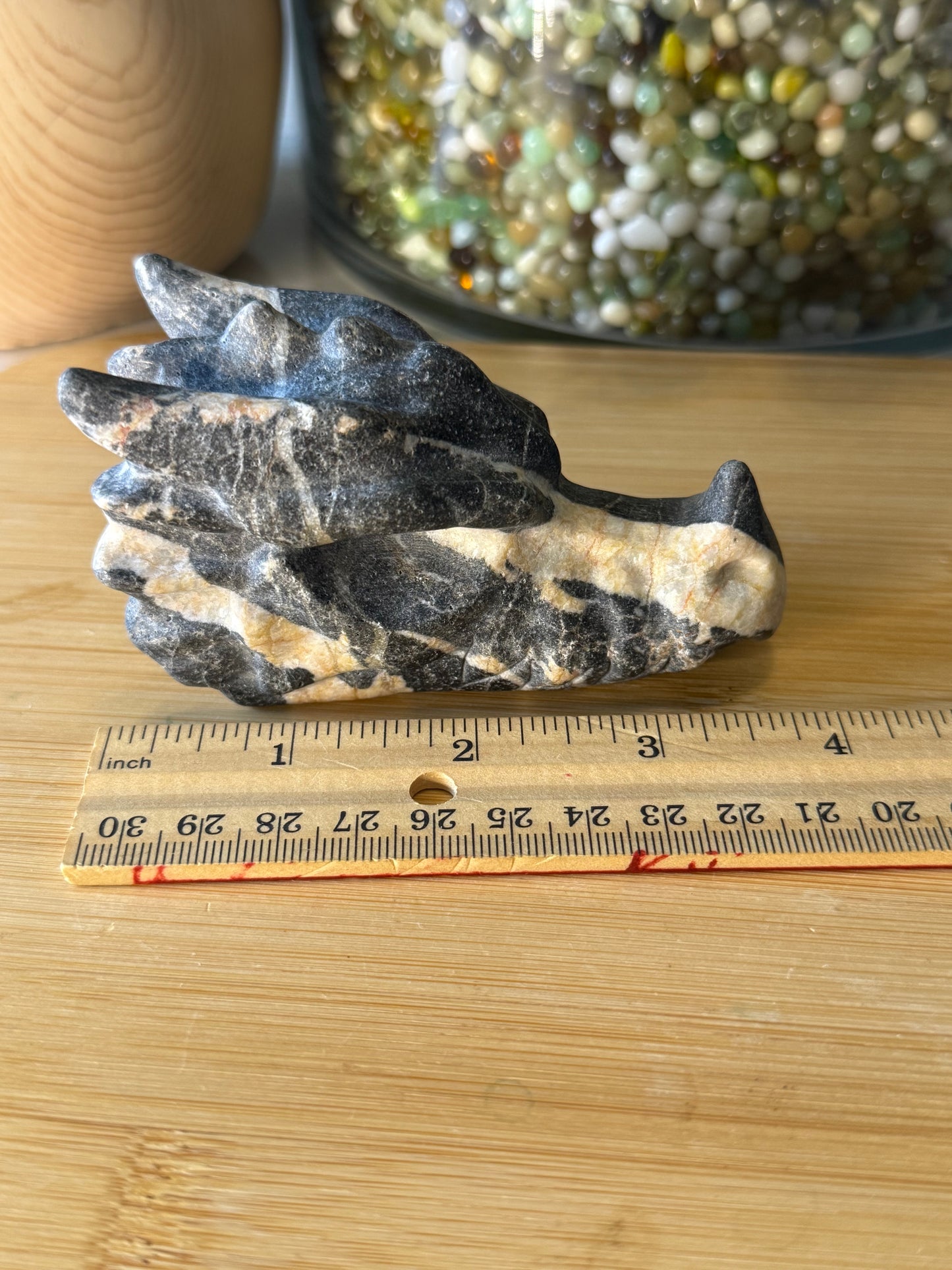 Zebra Marble Dragon Head